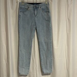 Jag Jeans Cecelia Skinny Striped Ankle Jeans, Size 4